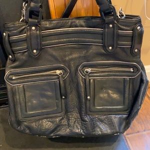 Black Leather Cole Hann Purse
